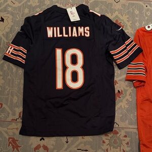 Nike Navy and Orange Men's Jersey